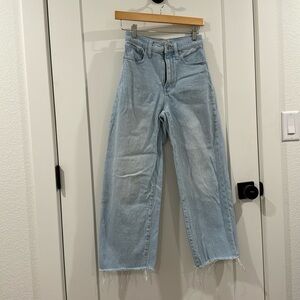 Madewell- perfect vintage wide leg crop- size 24